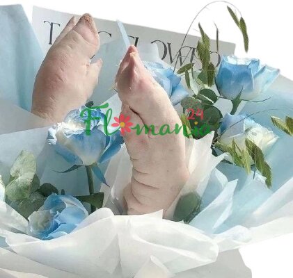Букет для мести со свиными ножками «Ты - свинья»